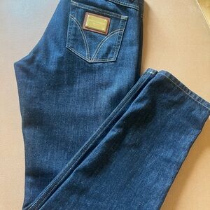 Dolce & Gabbana Dark Blue Slim Straight Jeans